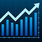 chart with up arrow